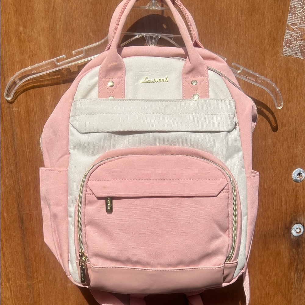 Loveook Pink & Cream Women’s Backpack. Euc.